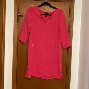 Hot pink shift dress